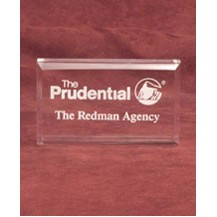 Rectangle Acrylic Paperweight (2 1/2"x4")