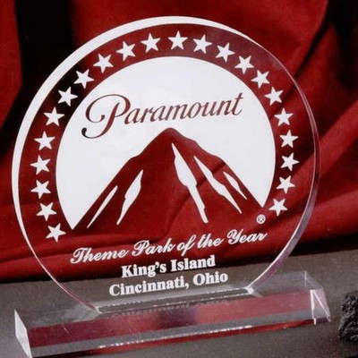 Traditional Acrylic Award w/ Base (7"x7 3/4")