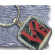 Small Square Keychain (1.4")