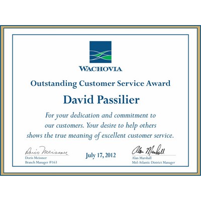 Custom Certificate Paper (6"x8")