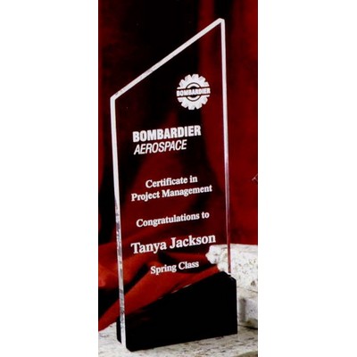 Acrylic Award w/ Onyx Base (4"x11")